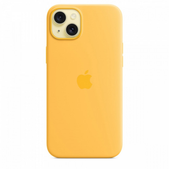 Silicone Case with MagSafe for iPhone 15 Plus - Sunshine