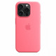 Silicone Case with MagSafe for iPhone 15 Pro - Pink