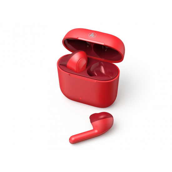 Hadphones earbuds BT TW Hama Freedom Light red