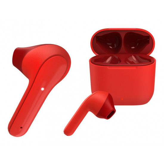 Hadphones earbuds BT TW Hama Freedom Light red