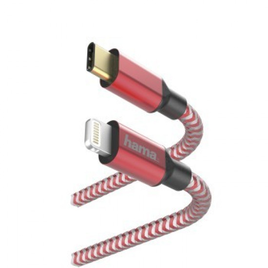 charging data cable USB- C lightning 1,5m red