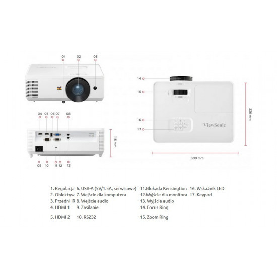 Projector PA700S 4500 Ansi Lumens