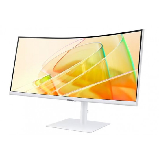 Monitor 34 inches ViewFinity S65CT VA 3440x1440 UWQHD 21:9 1xHDMI 1xDP 2xTB 4.0(90W/15W) 3xUSB 3.0 LAN 5ms 100Hz HAS+PIV speakers curved white 2Yd2d