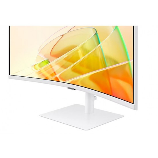 Monitor 34 inches ViewFinity S65CT VA 3440x1440 UWQHD 21:9 1xHDMI 1xDP 2xTB 4.0(90W/15W) 3xUSB 3.0 LAN 5ms 100Hz HAS+PIV speakers curved white 2Yd2d