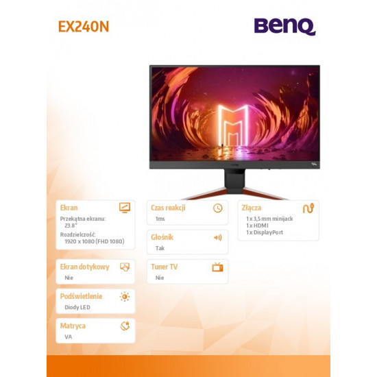 Monitor 23,8 inches EX240N LED 1ms/12mln:1/HDMI/165Hz