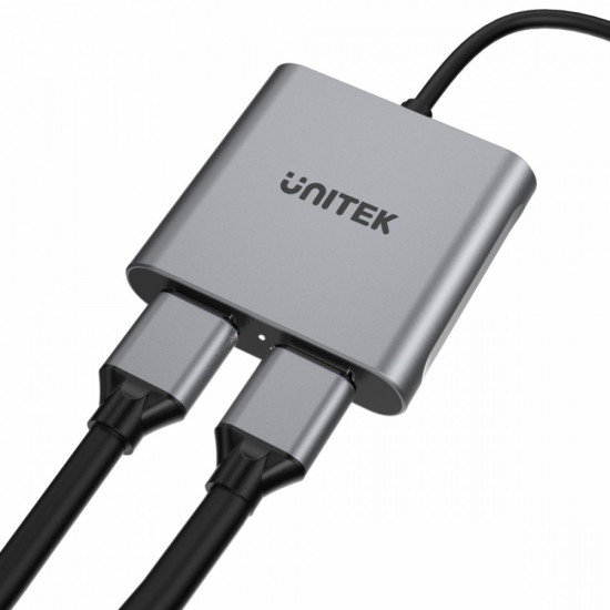 Adapter USB-c - 2x HDMI 2.0; 4K MST; M/F