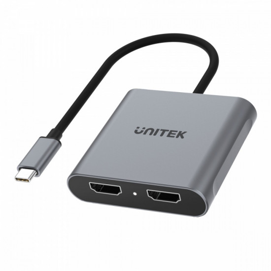 Adapter USB-c - 2x HDMI 2.0; 4K MST; M/F