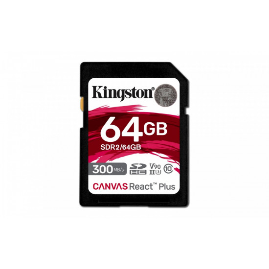 Memory card SD 64GB Canvas React Plus 300/260 UHS-II U3