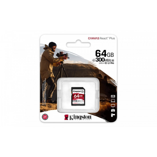 Memory card SD 64GB Canvas React Plus 300/260 UHS-II U3