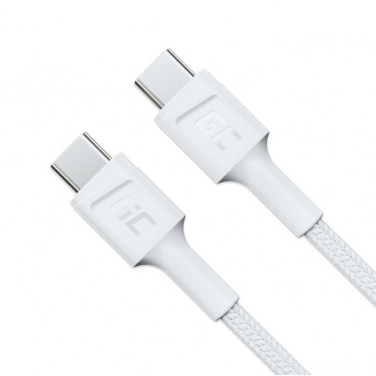 Kabel PowerStream USB-C do USB-C 2m, PD 60W, QC 3.0, bia y