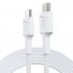 Kabel PowerStream USB-C do USB-C 2m, PD 60W, QC 3.0, bia y