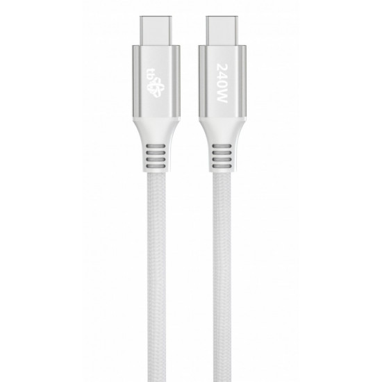 Cable USB C - USB C 1m 240W white