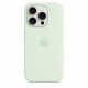 Silicone Case with MagSafe for iPhone 15 Pro - soft mint