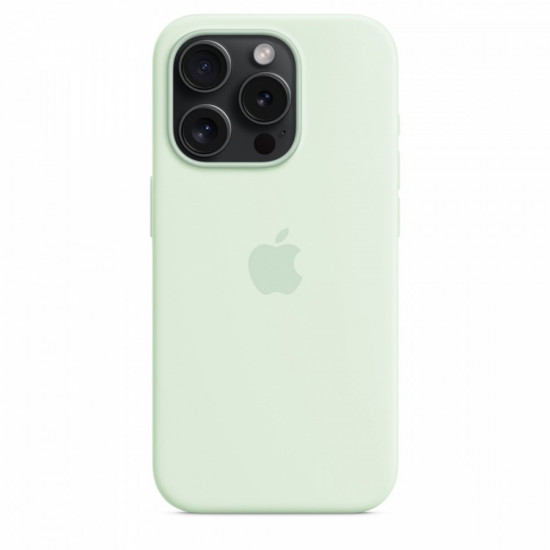 Silicone Case with MagSafe for iPhone 15 Pro - soft mint