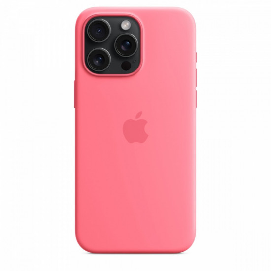 Silicone Case with MagSafe for iPhone 15 Pro Max - Pink