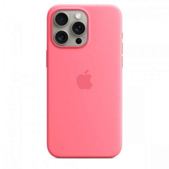 Silicone Case with MagSafe for iPhone 15 Pro Max - Pink