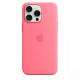 Silicone Case with MagSafe for iPhone 15 Pro Max - Pink