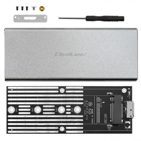 Enclosure M.2 SSD drive SATA,NGFF,USB 3.0,2TB