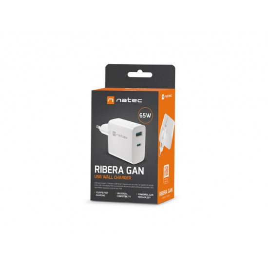 RiberaGAN USB 65W wall charger