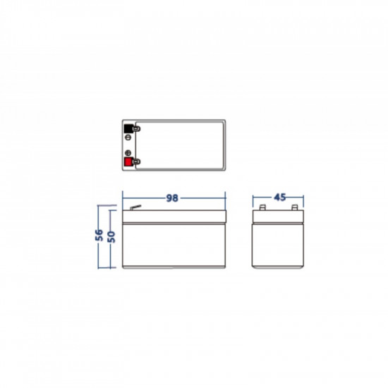 Battery AGM VRLA 12V 1.3Ah