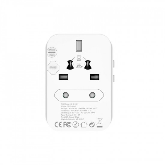 Charger / travel adapter EU/US/AU/UK