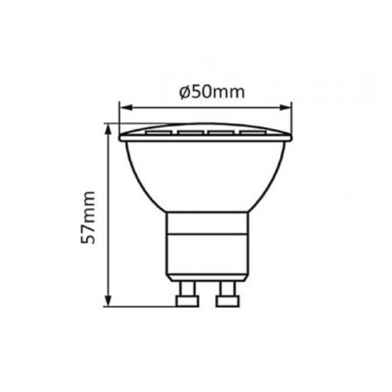 LED Bulb GU10 7W MCE437 NW