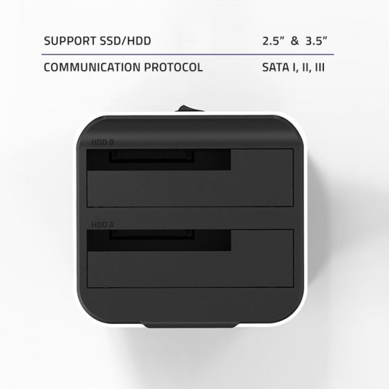 HDD SSD 2.5 3.5 docking station,SATA III,USB3.0