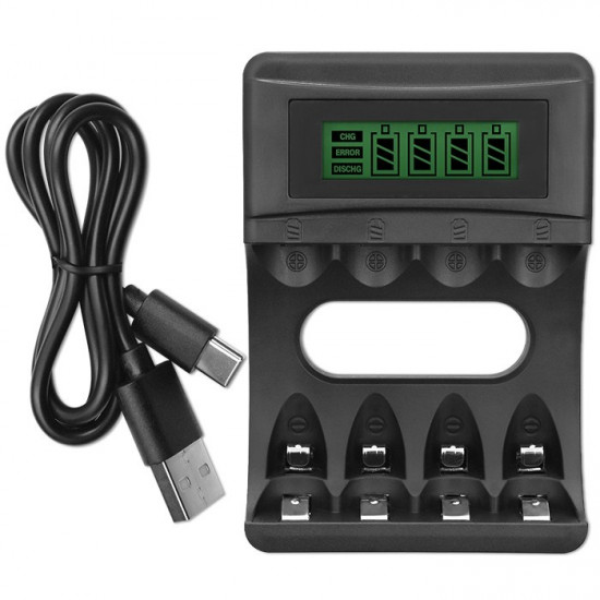 Battery charger for Ni MH type R03 AAA R6 A