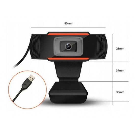 WEB CAMERA FULL HD WITH MICROPHONE