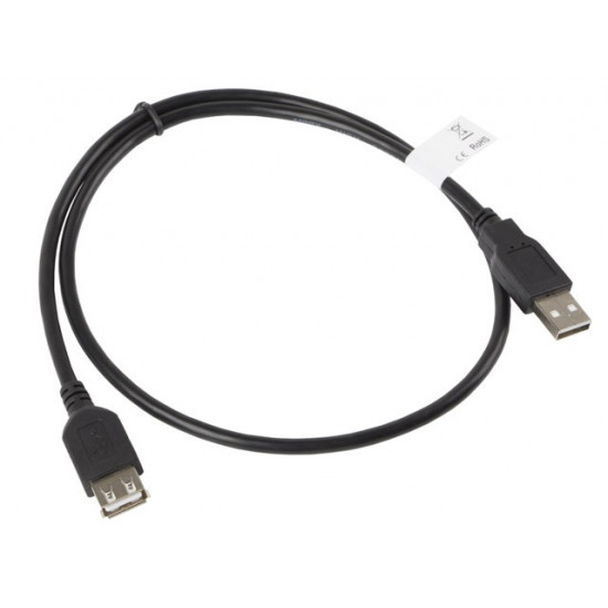 Extension cable USB 2.0 AM-AF 70cm black