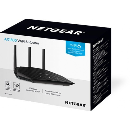 Netgear RAX10 router AX 1800 1WAN 4LAN