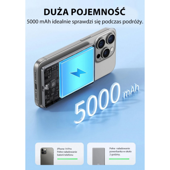 Induction Powerbank 5000mAh MagSafe Fast 20