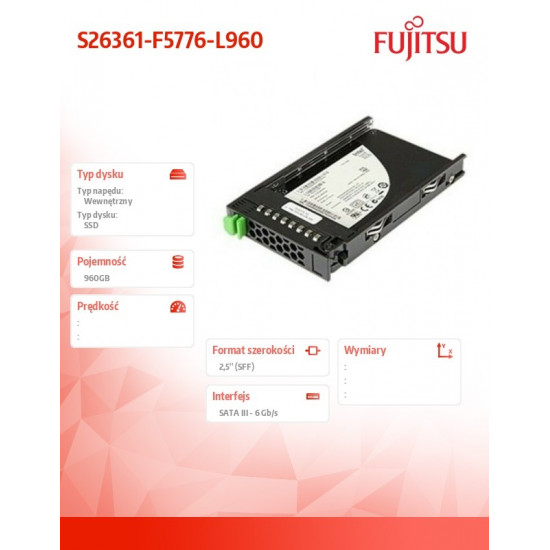 SSD SATA 960GB 2.5& 39 Mixe S26361-F5776-L960