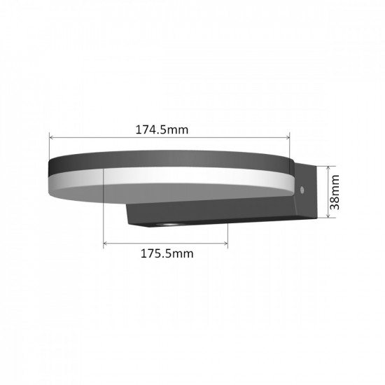 LED outdoor wall lamp 15W MCE346W