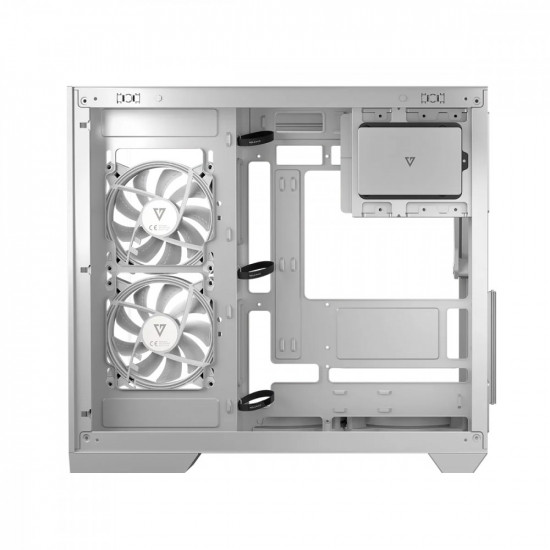 Computer case VOLCANO PANORAMA APEX ARGB 3F MIDI White