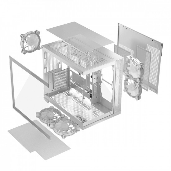 Computer case Volcano Panorama APEX ARGB 5F MIDI white
