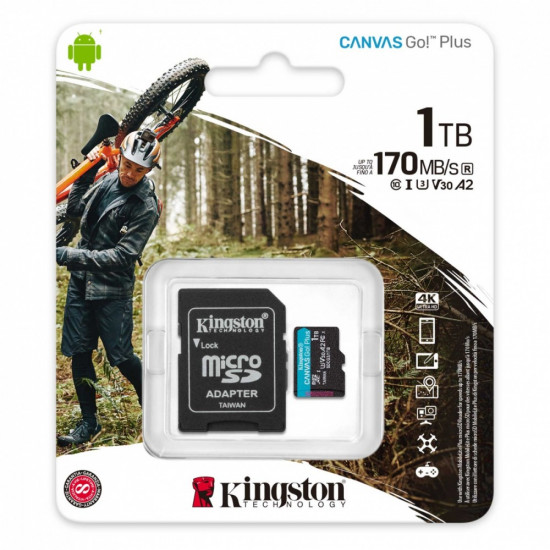 microSD 1TB Canvas Go Plus 170/90MB/s adapter