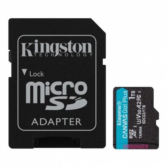 microSD 1TB Canvas Go Plus 170/90MB/s adapter