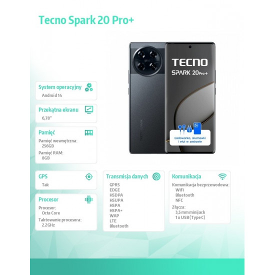 TECNO SPARK 20 PRO+ KJ7 256+8 Temporal Orbits