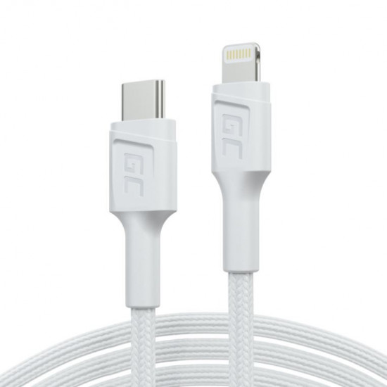 Kabel PowerStream USB-C do Lightning 1m MFI, PD, bia y