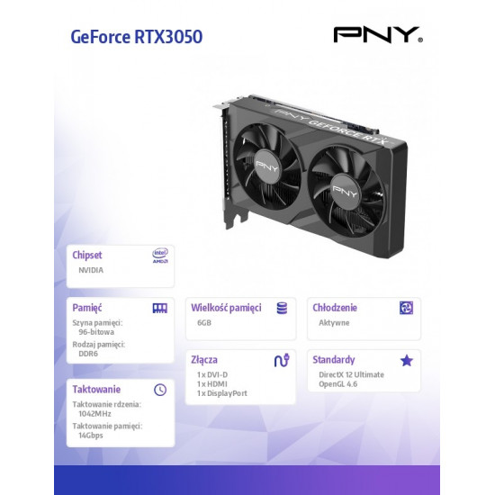 GeForce RTX3050 6GB VERTO DUAL FAN EDITION