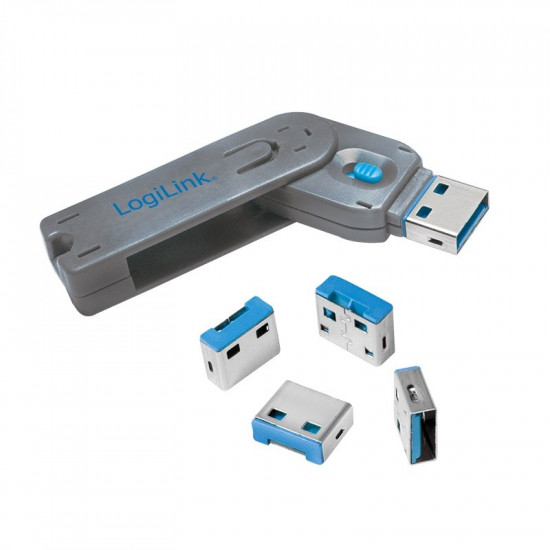 USB port blocker 1xkey 4x locks