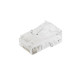 RJ45 modular plug 8P8C unshielded, for flat cable