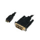 Mini HDMI to DVI-D cable M/M, 2m, black