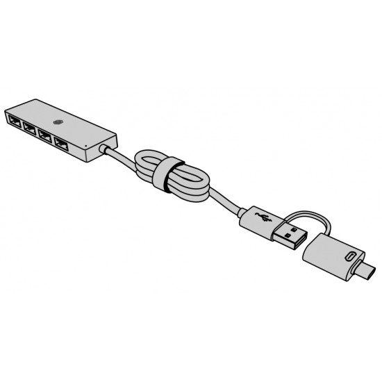 ICY BOX IB-HUB1424-C3 4-Port USB TYPE-A