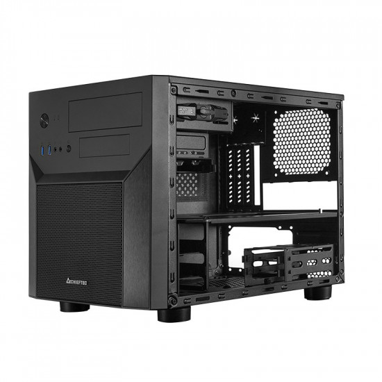 CI-02B-OP mATX Cube Mesh Series Black