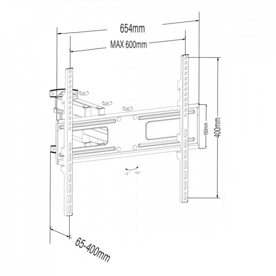 Double Arm TV Mount 37-80& 39 MC-832A 50KG