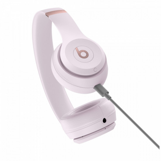 Beats Solo 4 wireless headphones, cloud pink