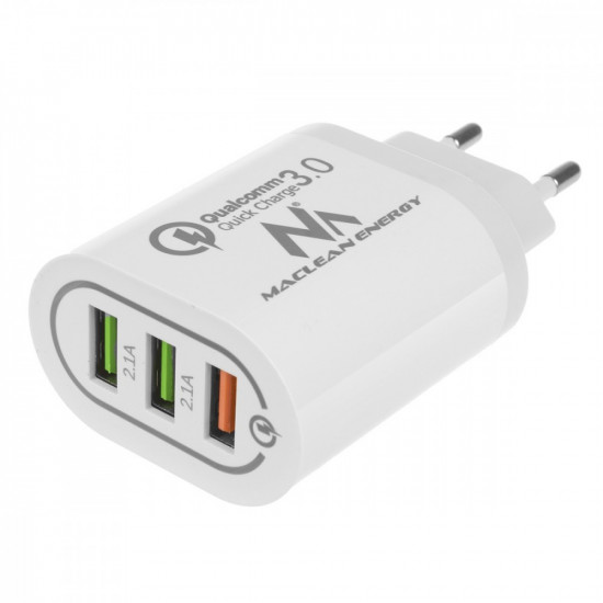 Universal 3xUSB quick charger Maclean MCE479W