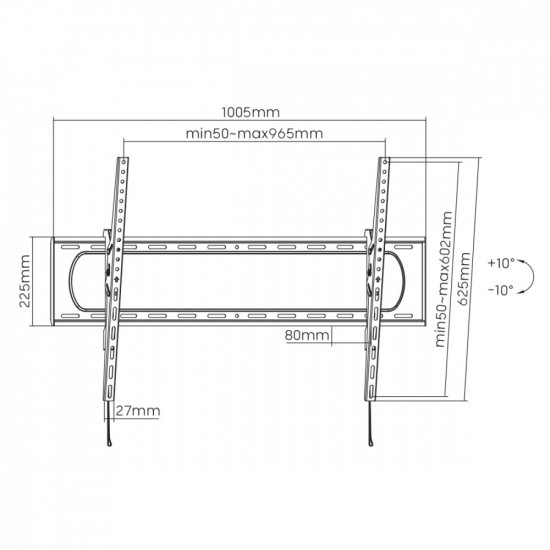 Heavy Duty TV Wall Moun t MC-750N